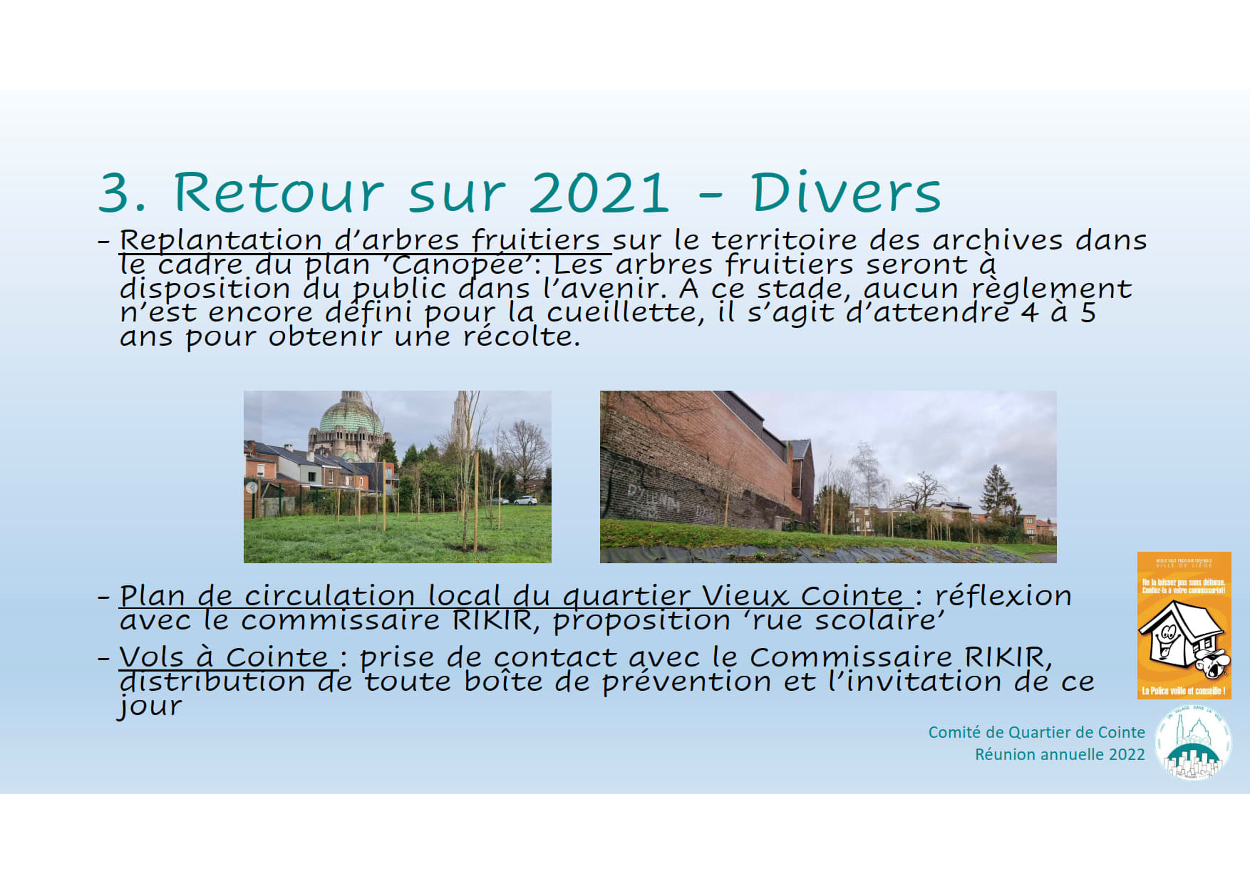 Runion annuelle des habitants de Cointe 080322 06