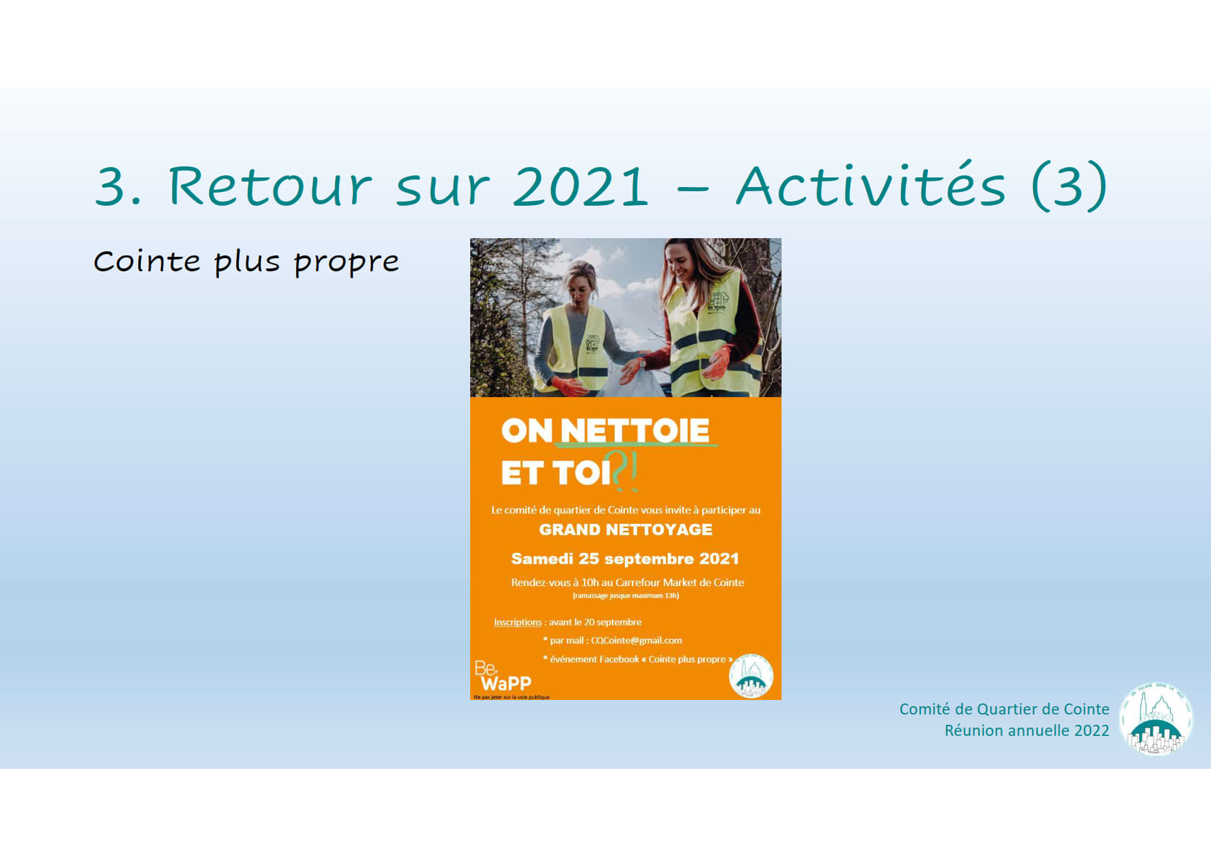 Runion annuelle des habitants de Cointe 080322 10